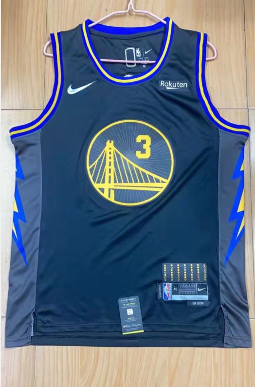 Men Golden State Warriors 3 Poole Dark blue 2022 City Edition Nike NBA Jersey